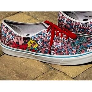 Vans Authentic 'Where's Waldo?' Land of Waldos Shoes Men Size 13